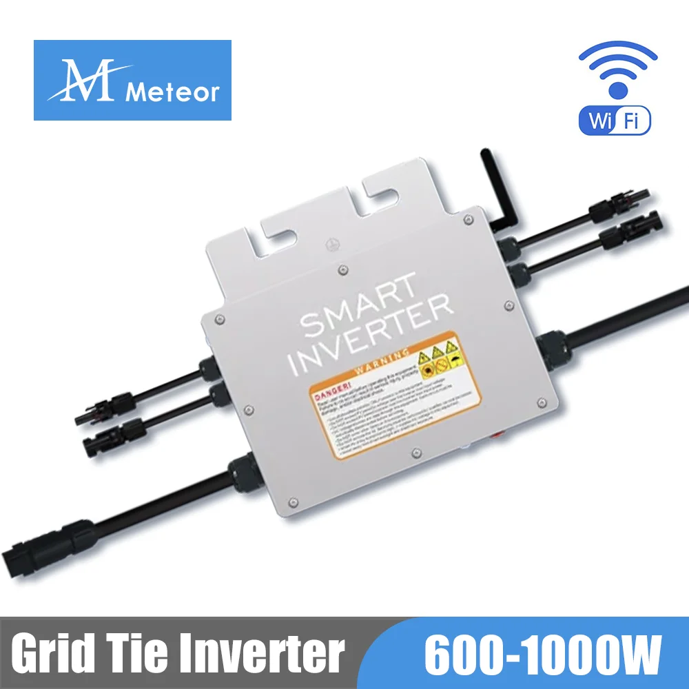 Inversor Solar Micro do Laço da Grade Entrada Ip65 Impermeável 2060v Saída 110v 230v 600w 700w 800w 1000w Conver de Onda Senoidal Pura