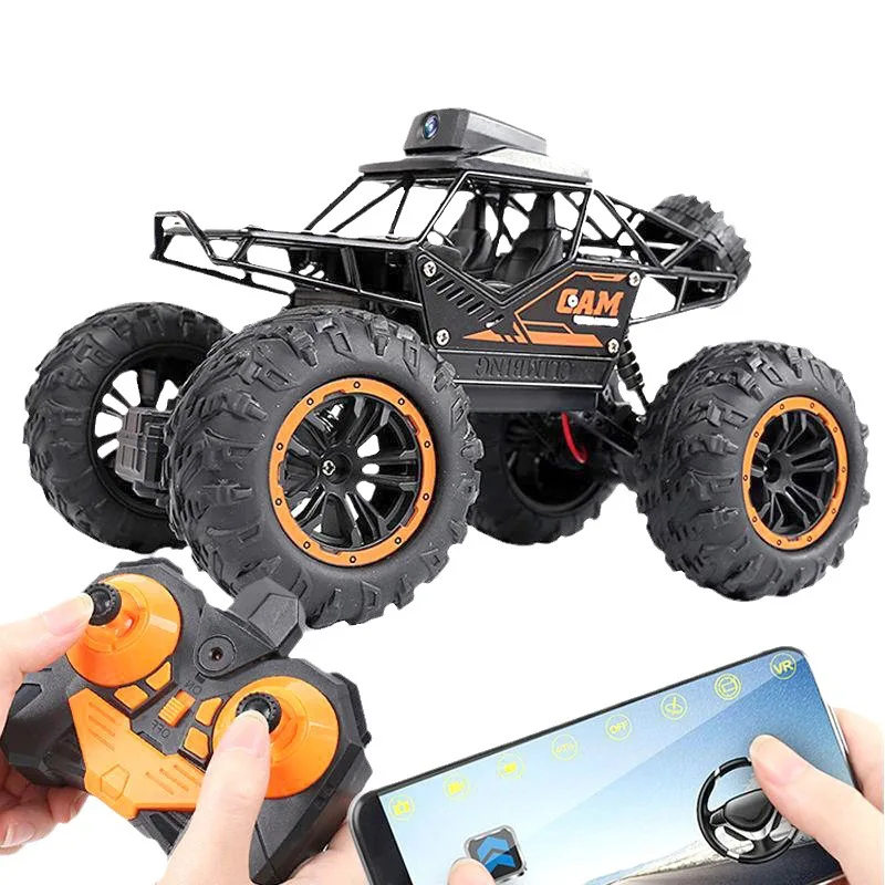 

1: 18 2.4G SUV wireless Rc car equipped with high-definition 720P WIFI FPV camera remote control stunt electric control climbing