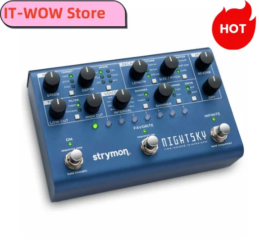 

Strymon NIGHTSKY Time Warped Reverberator EFFECTS Pedal powerful, hands-on experimental sound design platform