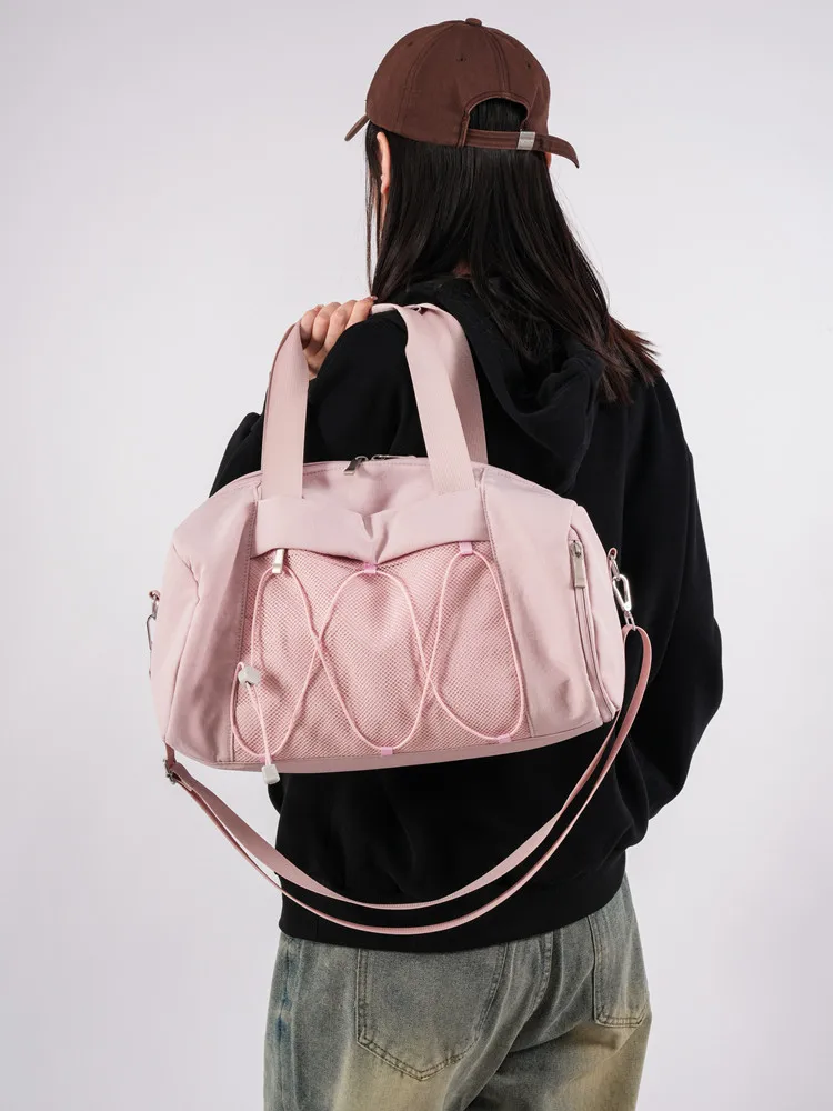 Casual Lightweight Large Capacity Dry-wet Separation Sports Fitness Bag Simple Versatile Stroage Short Trip Crossbody Bag