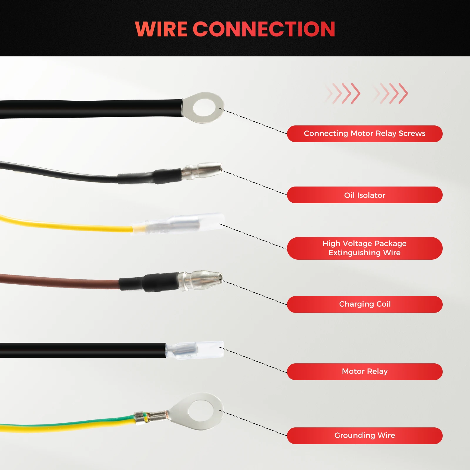 Kit de motor de arranque elétrico 12V com caixa de interruptor de chave e bobina para HONDA GX160 5.5HP GX200 6.5HP
