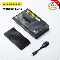 Nitecore NB10000 GEN3 Mobile Power Bank 10000mAh Carbon Fiber Ultra Lightweight Fast Charge Power Bank for iPhone Android