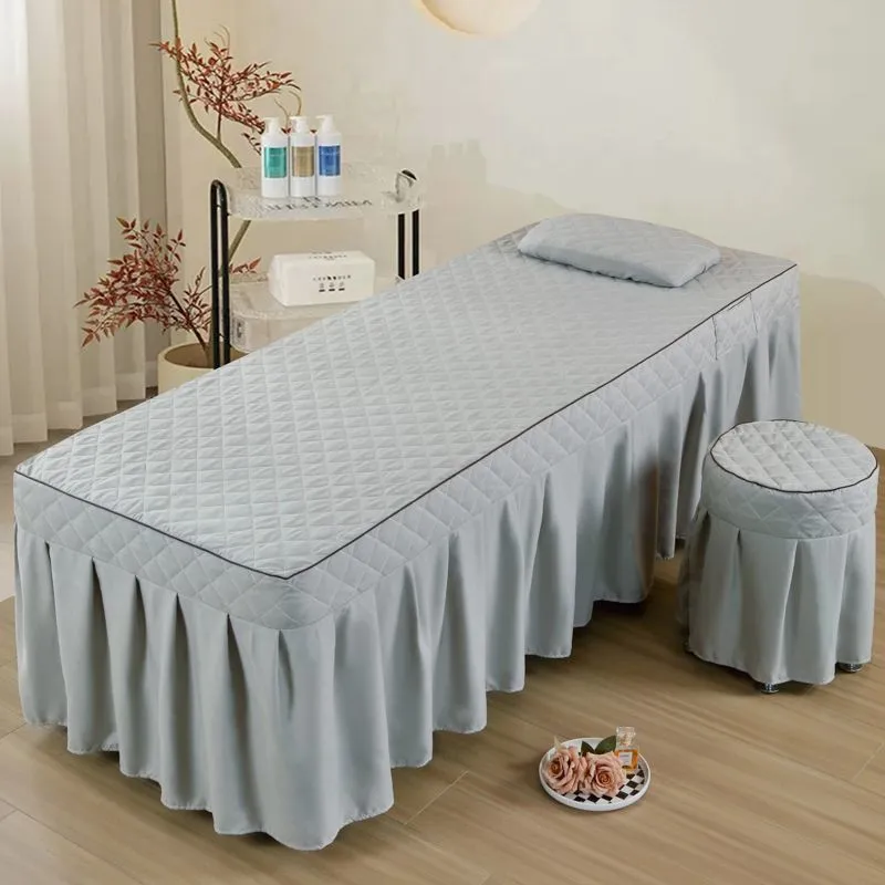 Thickened Single Piece Beauty Bed Cover Massage Therapy Body Care Salon Spa Drape Pure Color Bedding Accessories