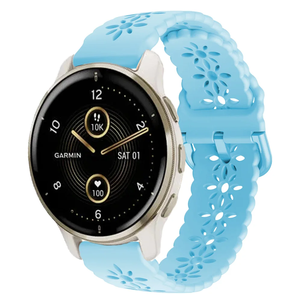 Pulseira de relógio inteligente de 20mm para garmin venu sq 2 venu2 plus pulseiras de silicone garminmove sport forerunner 245 easyfit banda correa