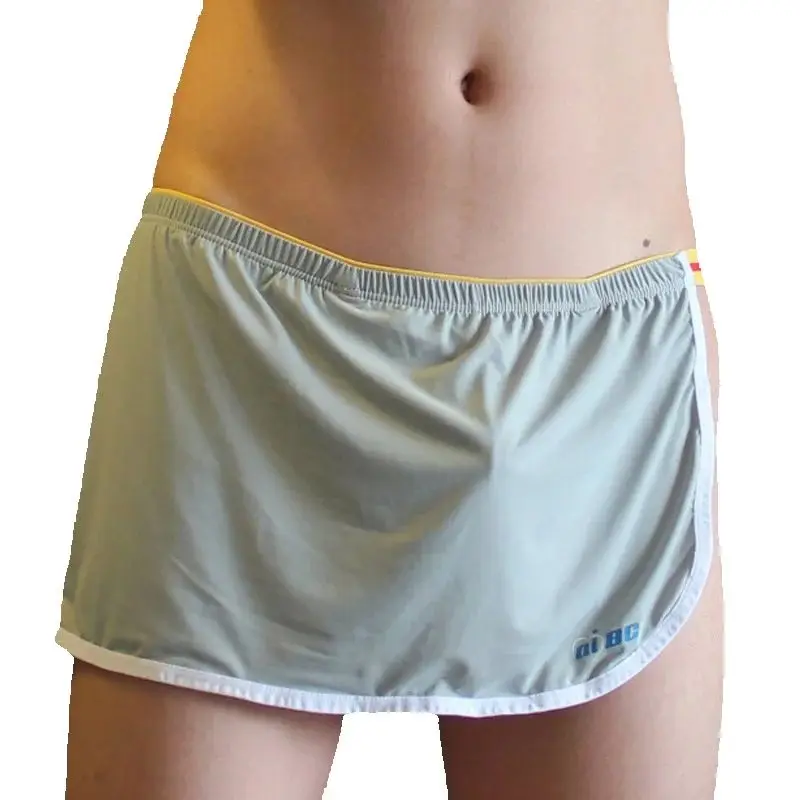 Hot Mens Underwear Aro Side Opening Home One-Piece Pants Funny Boxer Shorts Built In T-Shaped Pouch Adults