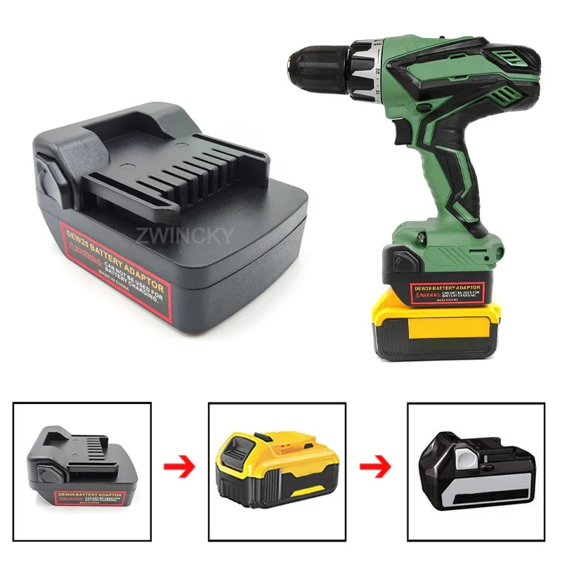 Imagem -04 - Conversor de Adaptador de Bateria para Makita Dewalt Milwaukee Hitachi Hikoki Hitachi Makita Milwaukee