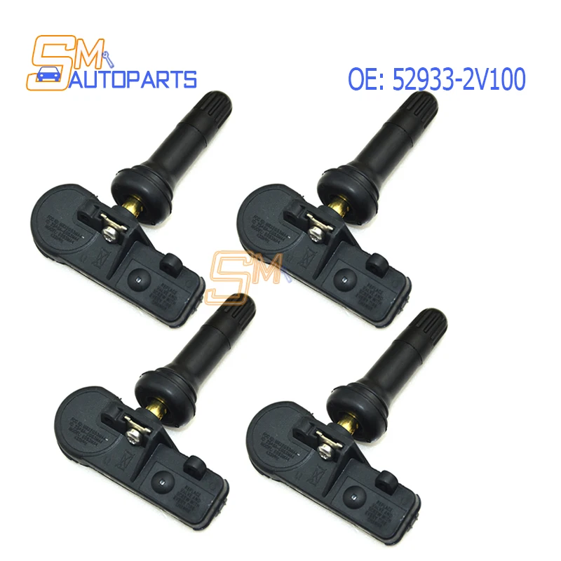 52933-2V100 52933-B2100 New TPMS Tire Pressure Monitor Sensor for Hyundai Velostar 433MHz 529332V100 52933B2100 4PCS