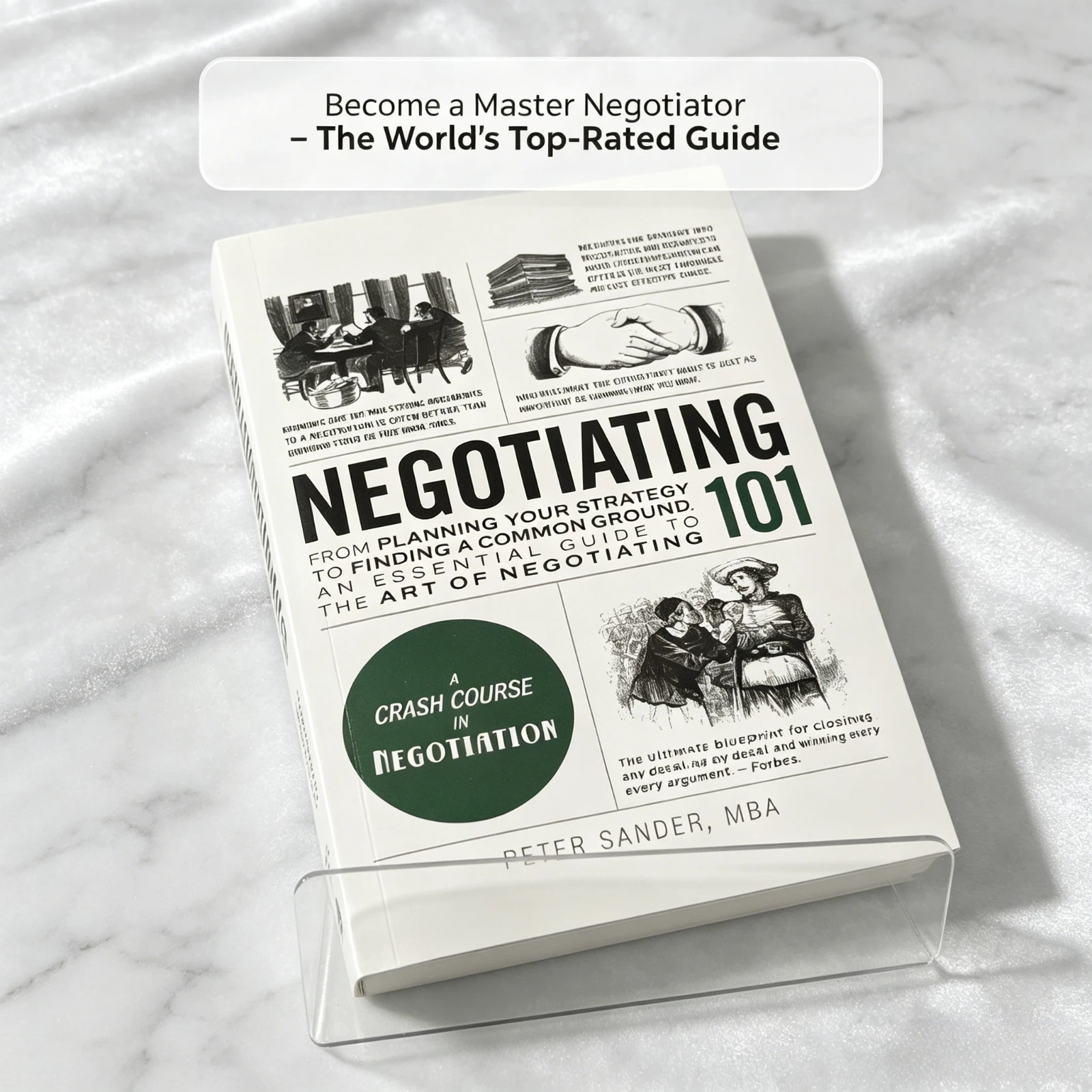 

Negotiating 101 By Peter Sander MBA, Crash Course in Negotiation Business Guide English Book