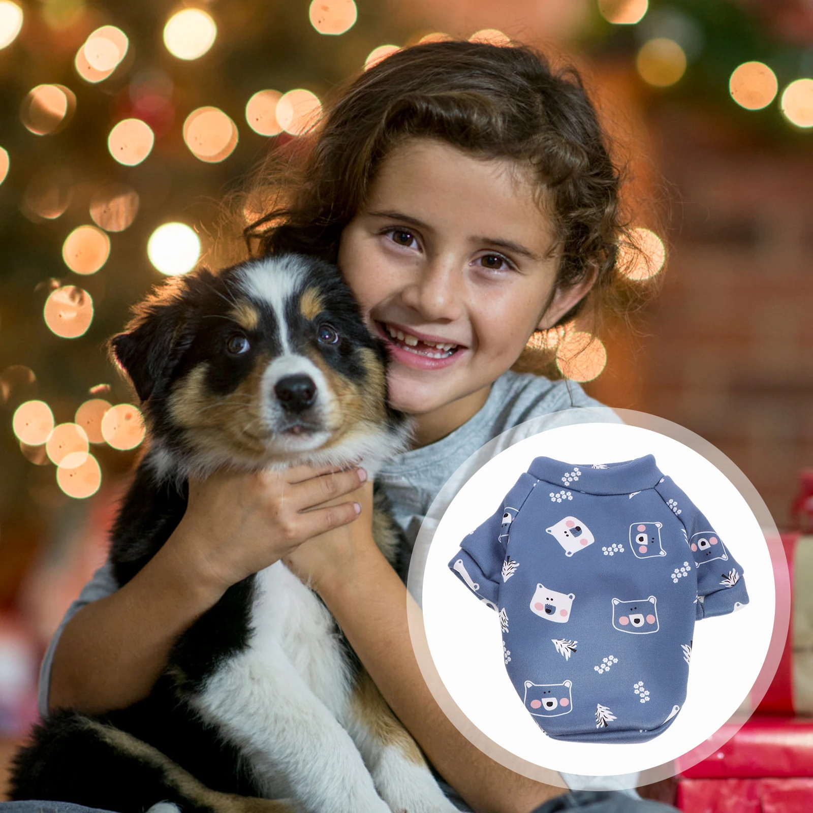 

Warm Winter Dog Clothes Printed Puppy Hoodies Outdoor Pet Apparel Thermal Cozy Coat For Small Dogs Keep Warm Cold Weather Pet