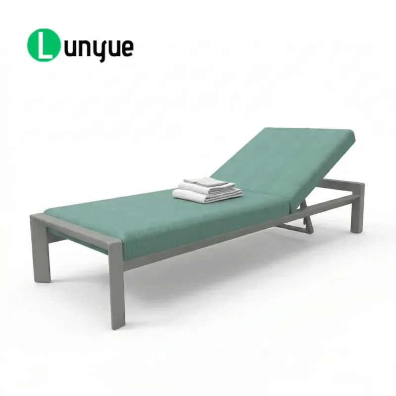Luxury Aluminum Outdoor Lounge Chair UV Resistant Coating Durable Construction Eco Friendly Modern Design For Patio Garden