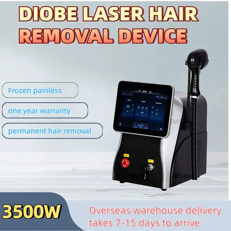 

3000W Titanium Diode Laser Epilator Permanent Hair Removal Professional Laser 3 Wavelength 755 808 1064nm Painless Hair Removal