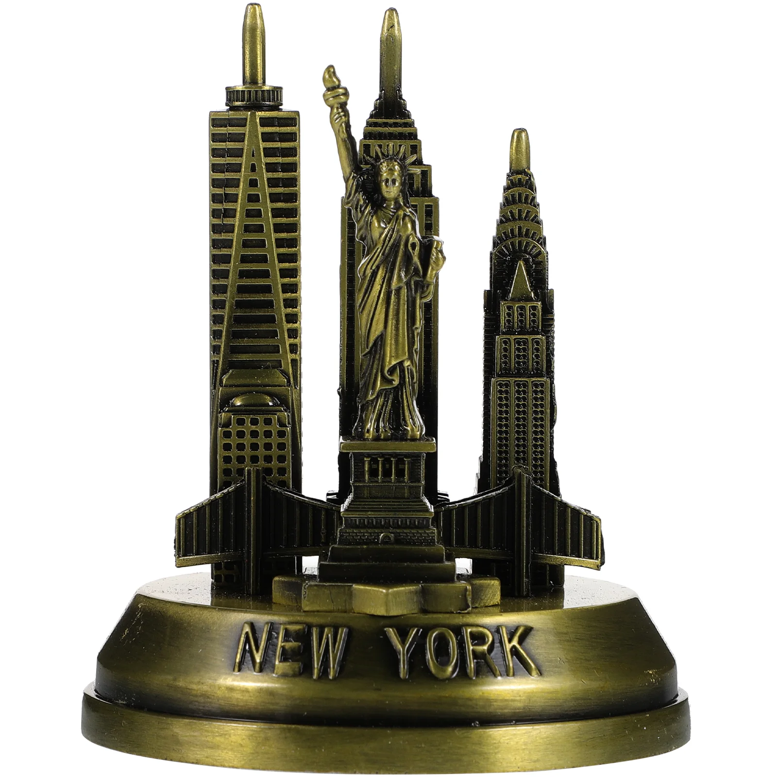 

Household Home Decor Desktop Ornament Alloy Architecture Building Model Metal Architectures