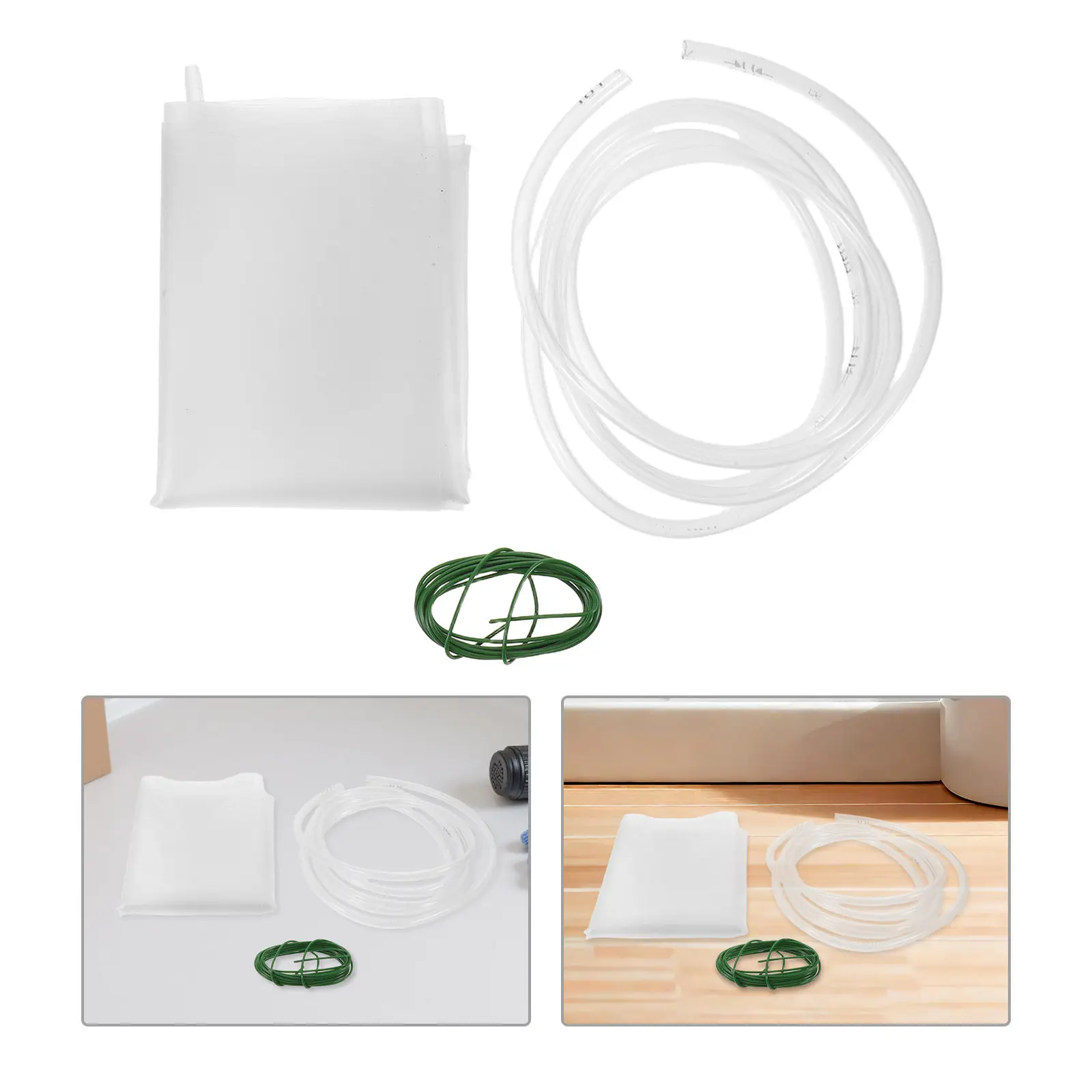 

1 Set 23.58X19.65" Waterproof Funnel Roof Leak Diverter Tarp Kit Heavy Duty Drainage Solution For Rainwater Collection Ceiling