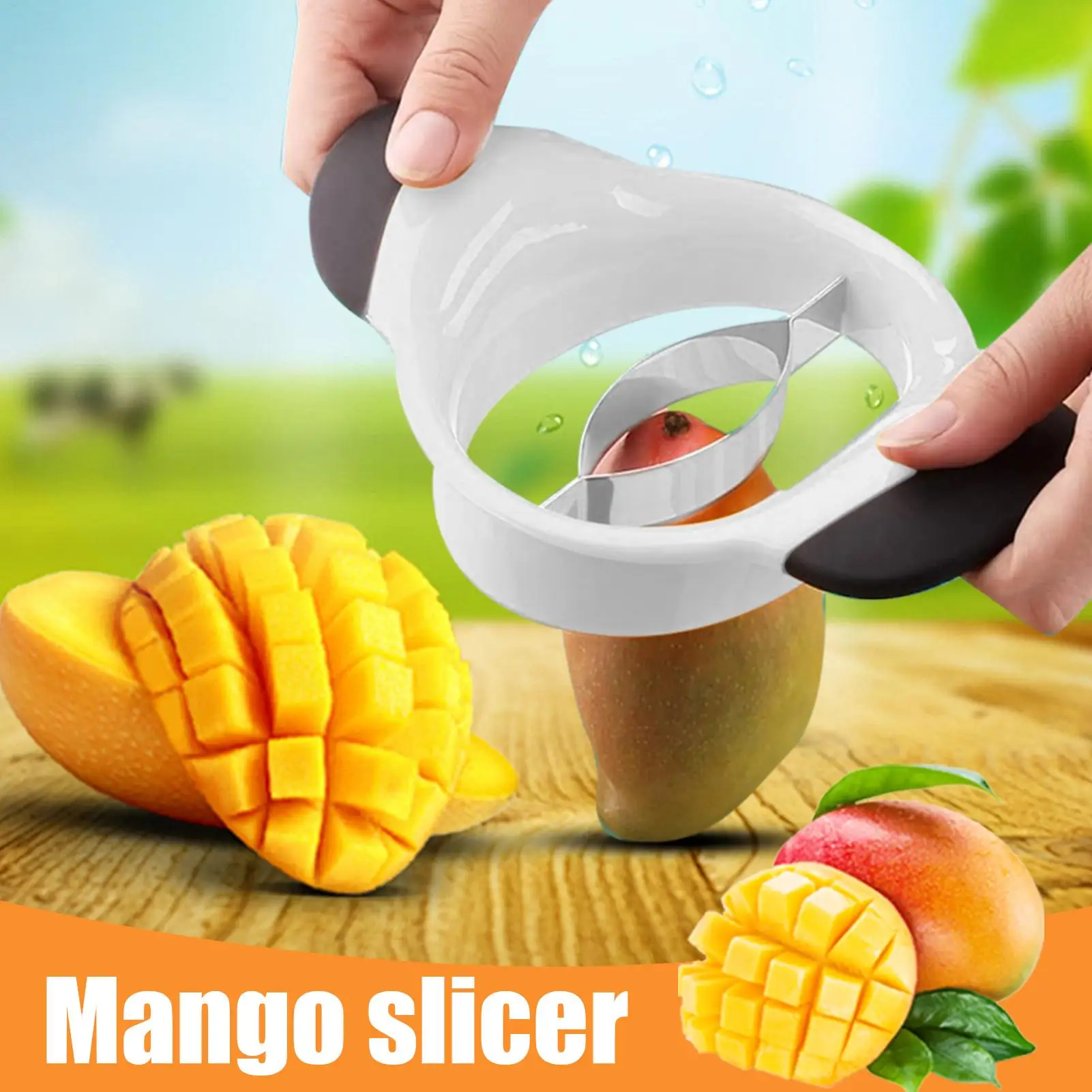 

1 шт., нож для очистки манго из нержавеющей стали, нож для очистки манго, разделители фруктов, инструменты для овощей, ножи для манго, Corer, кухонные легкие аксессуары