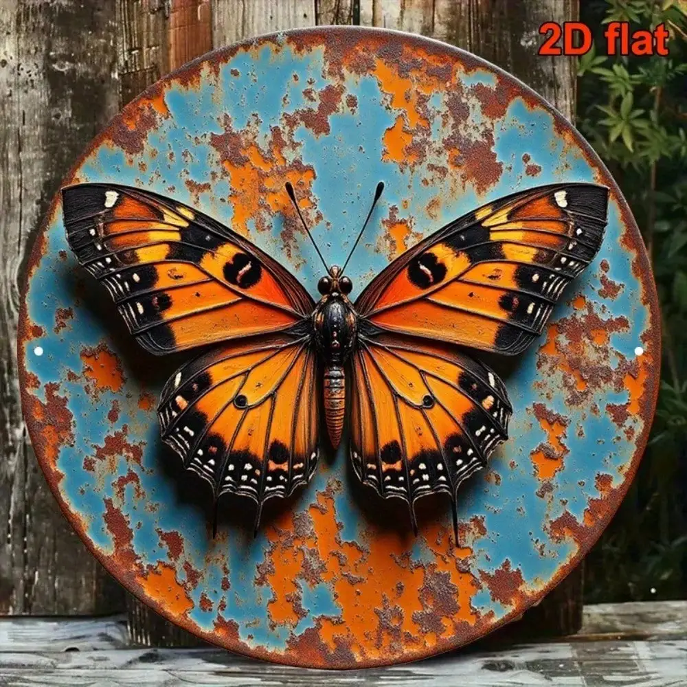 CIFBUY Retro Rustic Vintage Aluminum Wall Art 12 Inch Waterproof Durable Metal Sign For Living Room Cafe Bar Home Decor