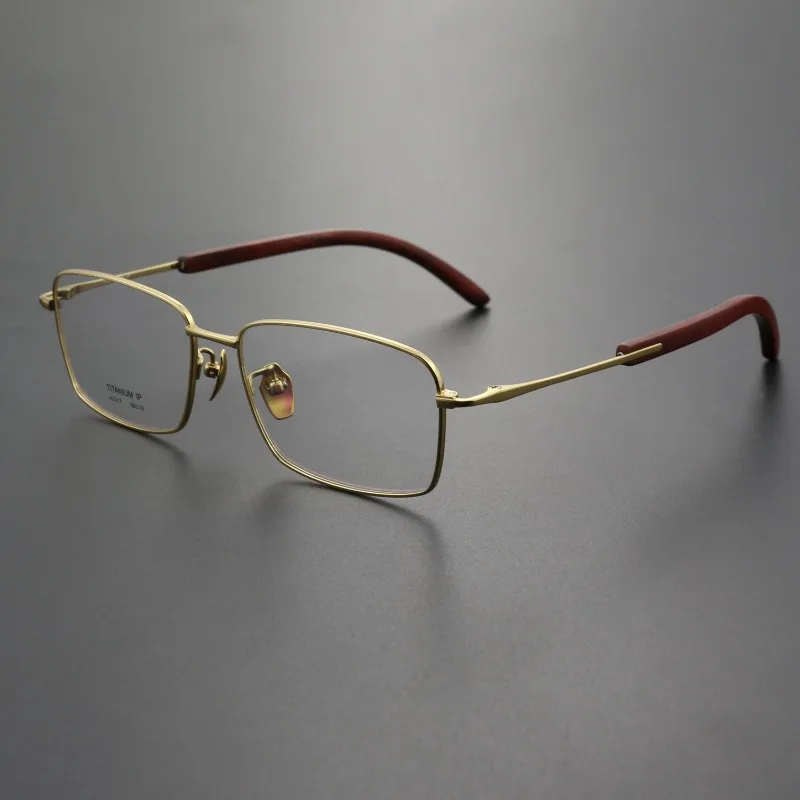 Full Frame Men's Business Pure Titanium Frame Multi-color Fashion Simple Small Sandalwood Small Face Myopia Glasses Frame