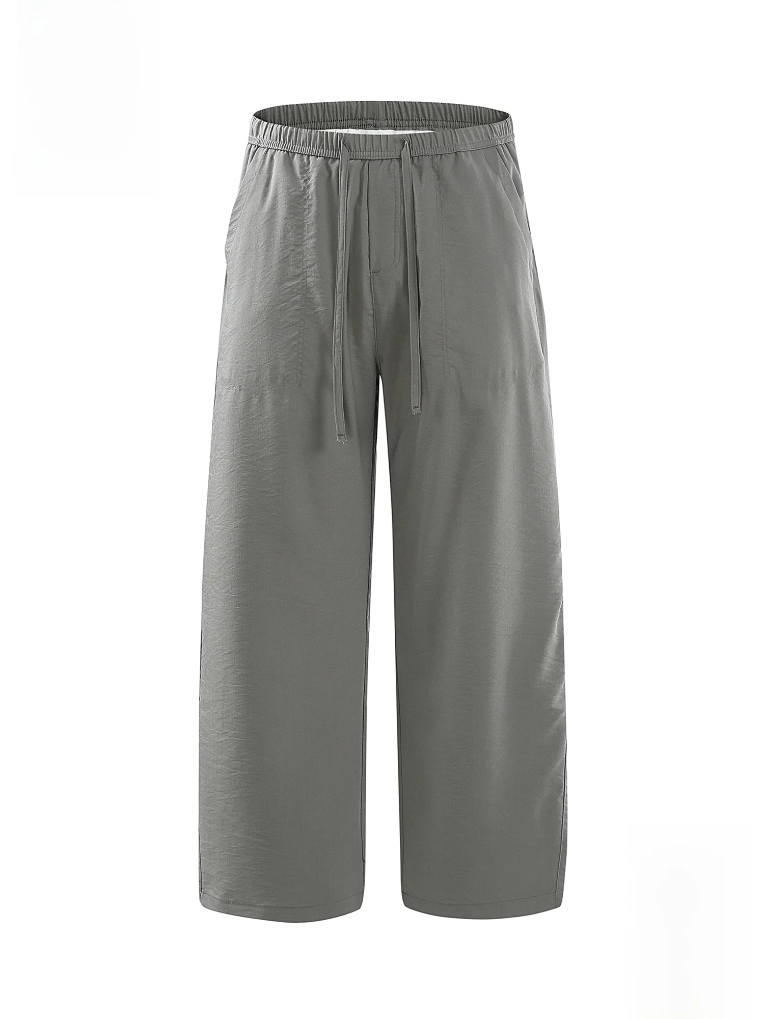 

PaulFrank Ice Silk Qui Dry Casual Pants Men's Thin Loose Summer Pure Color Wide Leg Long Trousers Comfortable Loose Fit