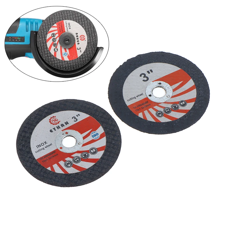 Angle Grinder Polimento Disco De Corte Elétrico Folha De Corte Mini Disco De Corte Circular Resina Rebolo, 75mm, 1 5Pcs