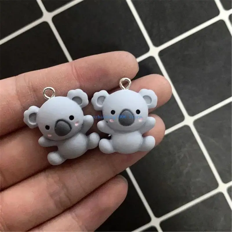 

85LF 20pcs Adorable Koala Charm Pendant Accessory For Jewelry And DIY Enthusiasts