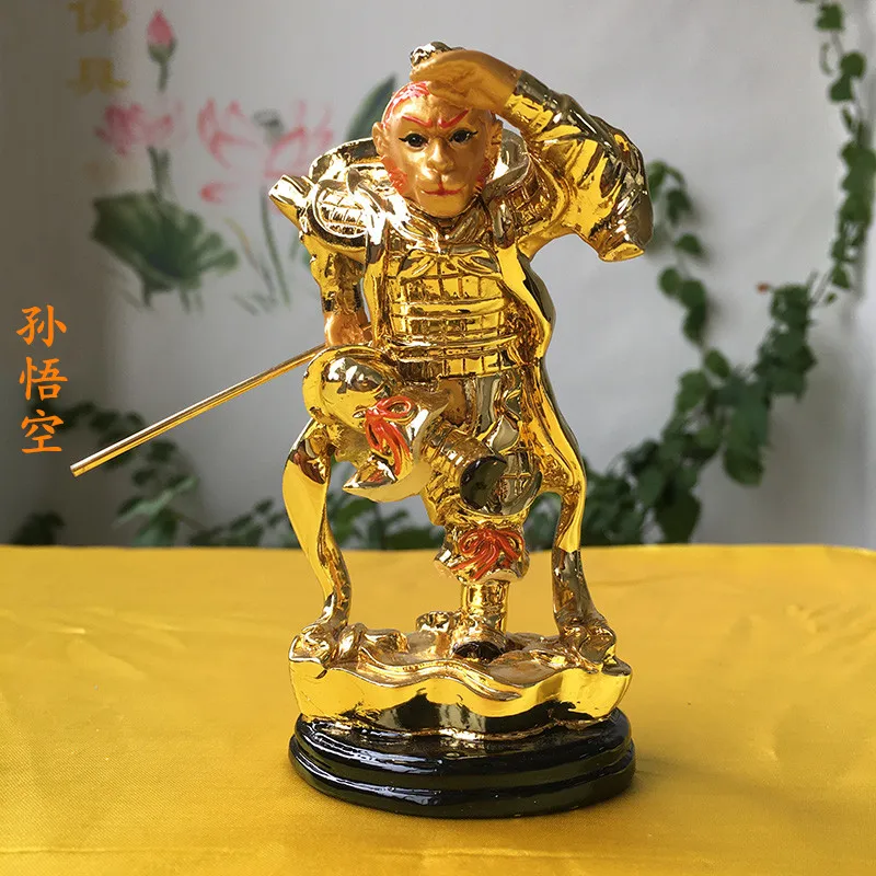 Sun Wukong Resin Gilded Gold Beauty Monkey King Qi Tian Great Saint Sun Walker Battle Saint Buddha Sun Monkey