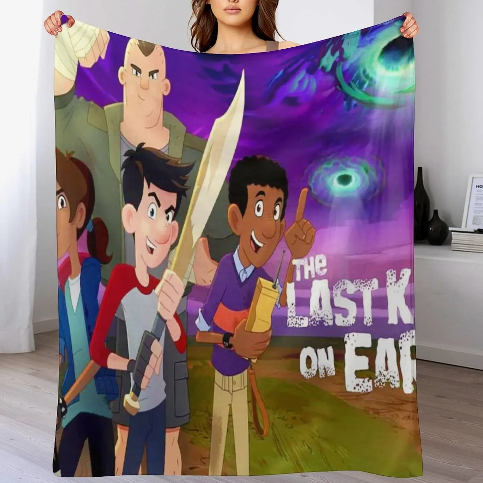 The Last Kids on Earth costume Throw Blanket Cozy Napping Blanket Gift for Mom Dad