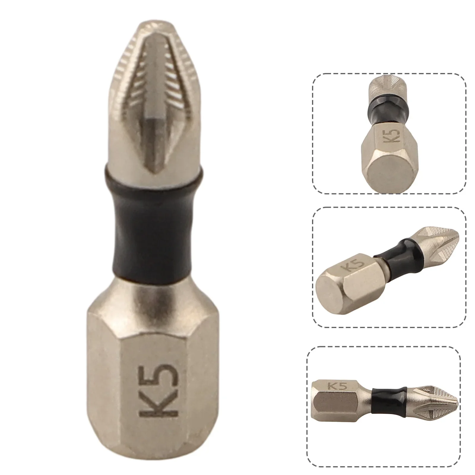 1 Magnetic Screwdriver Bit Alloy Steel Non-Slip Long Drill Bit 1/4 Hexagonal Shank PH2 Head Screwdriver Bit Hand Tool 25-150mm