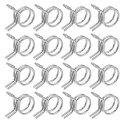 10Pcs/set 5mm-12mm Fuel Line Hose Tubing Spring Clips Clamps Assortment Kit Tube Spring Clips for Motorcycle Scooter ATV