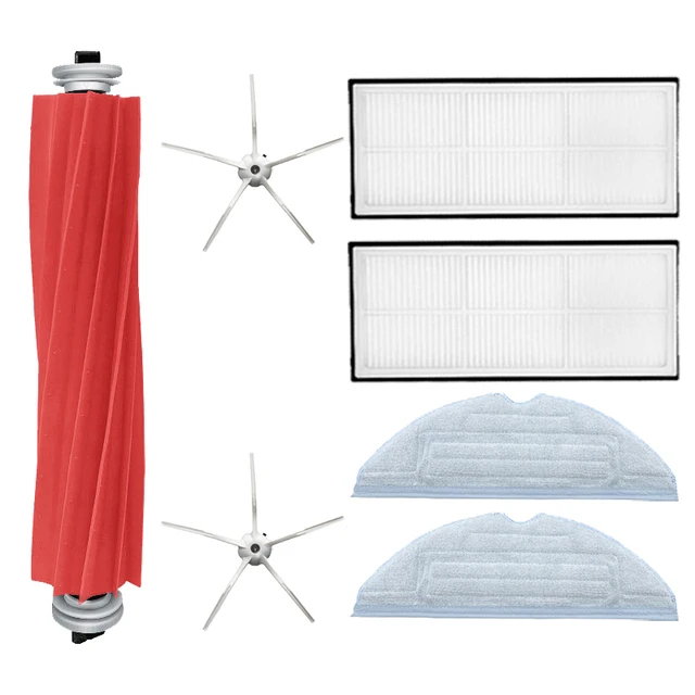 Высококачественные тряпки для мытья полов с фильтром Hepa, боковая щетка для Xiaomi Roborock T7S T7plus T7Splus S7, запасные части для ткани для мытья полов Высококачественные тряпки для мытья полов с фильтром Hepa, боковая щетка для Xiaomi Roborock T7S T7plus T7Splus S7, запасные части для ткани для мытья полов