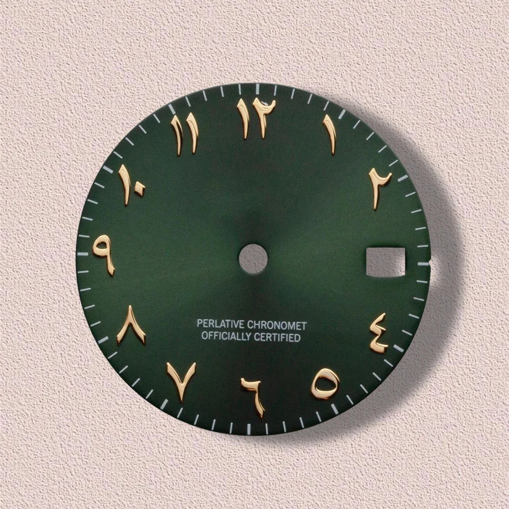 28.5mm S Logo Arab Sunray Dial Fit NH35/NH36 Japanese Automatic Movement High-Quality Dial Watch Modification Accessories