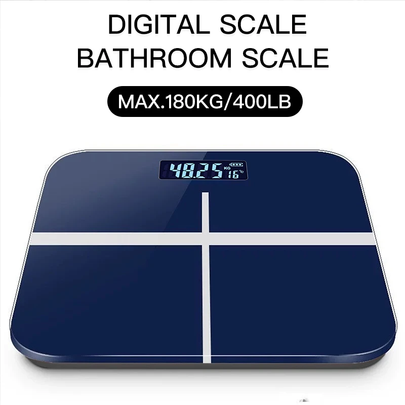 Design migliorato + pannello ingrandito, bilancia elettronica ad alta resistenza e precisione da 400 libbre, digitale intelligente_voghion.com