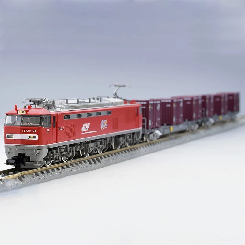 TOMIX Train Model N Type 1/160 98485 Electric EF51 Type and Container Transport Flatbed Two Sections Toy Train