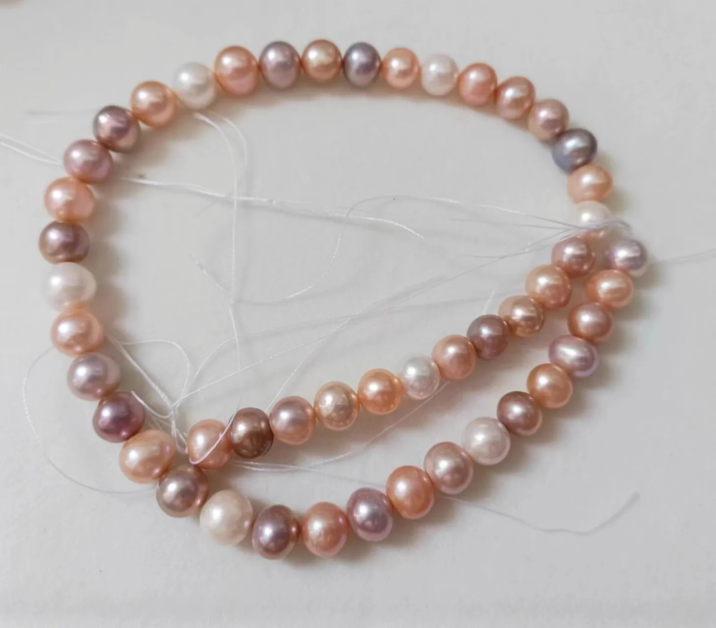 

Classic Pearl Necklace AAA9-10mm South Sea Multicolor Round Pearl Necklace 18inch/925s