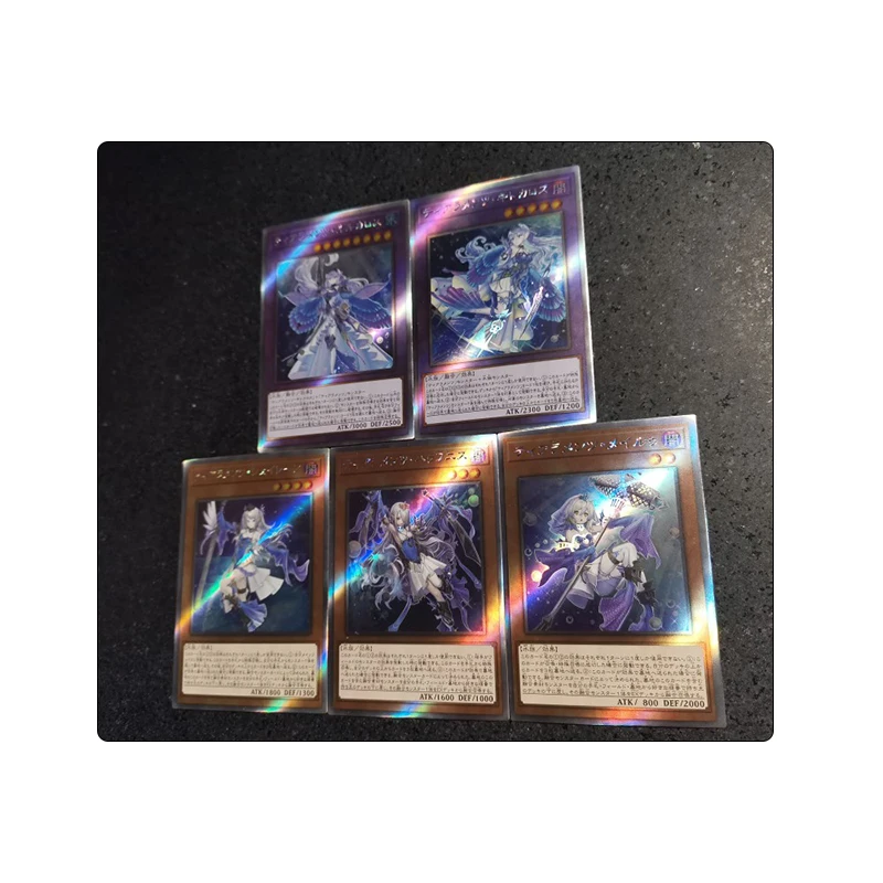 Diy zelfgemaakte anime Yu-Gi-Oh! Tearalaments Series Stripfiguren Bronzing Collection Card Kinderspeelgoed Kerstcadeau