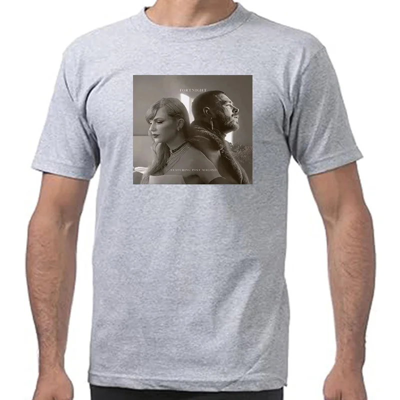 2024 New Album The Tortured Poets Department Fortnight T Shirt Men Aesthetic TTPD T-Shirt   Sand Cotton Tees Shirts
