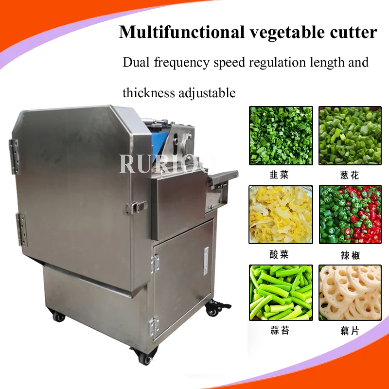 Electric Multifunction Vegetable Chopper Kitchen Onion Dicing Vegetable Fruit Tomato Photo Cucumber Carrot Cutter Machine