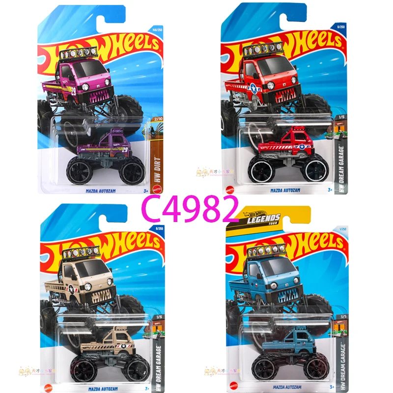 Coche Original Hot Wheels Mazda Autozam, juguetes para niños, vehículo fundido a presión 1/64, colección de modelos de aleación Hw Dream Garage, regalo de cumpleaños