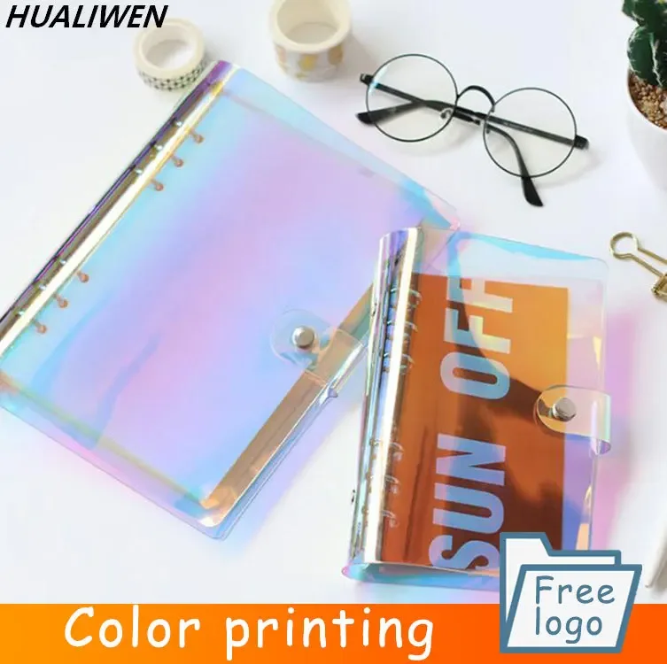 A5 A6 Transparent Loose-leaf Binder Notebook Inner Core Cover Notebook Planner Office Stationery