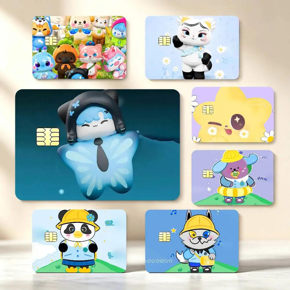 F-Famous GMMTV M-Mascot High‑Def Game Chip Decals Credit Card Tiny Waterproof Vinyl Decor Practical Present