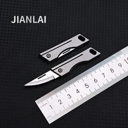 Mini cuchillo plegable de aleación de titanio TC4 EDC, llavero portátil, cuchillo colgante, cuchillo de bolsillo Express, desembalaje, herramienta EDC de regalo, nuevo