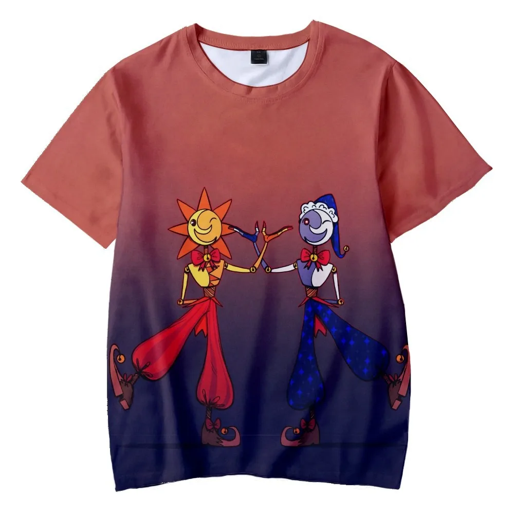 

Sundrop FN Digital Print ort Sve T-irt Adult Kids Loose Fit Casual Sle ort Sve Print Theme 3D Effect Daily Wear