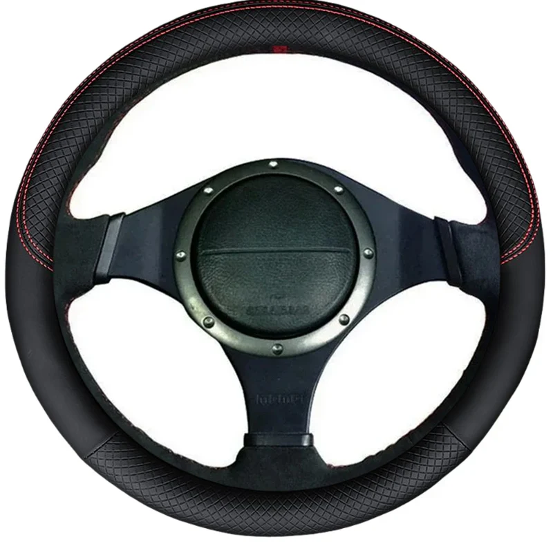 Protector de cuero para volante de coche, para Mitsubishi Lancer Evolution 8 VIII 2003-2005 Lancer Evolution 9 IX