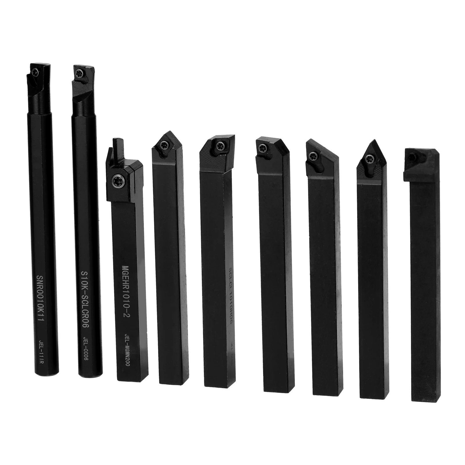 8mm 10mm 12mm 16mm Shank Lathe Turning Tool Holder Boring Bar Lathe Tool Lathe Cutter CNC Metal Turning Rod Holders and Inserts