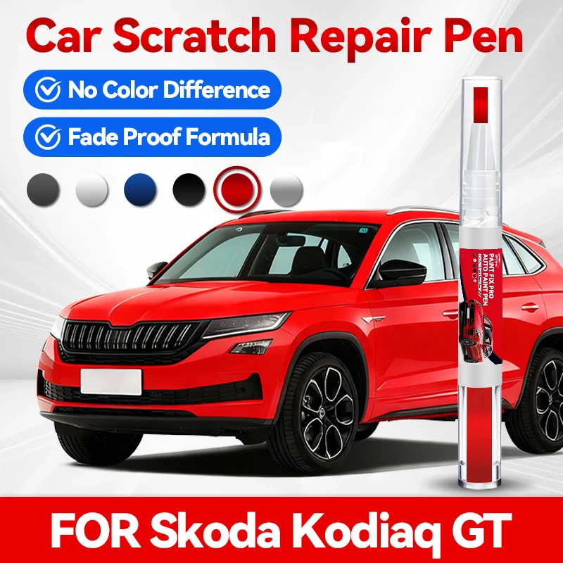 

Карандаш для подкраски колесных дисков Skoda Kodiaq GT, средство для ремонта царапин, аксессуары для авто, черный, белый, красный