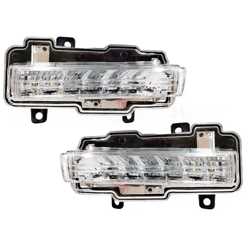 Stable-LED DRL Light For Mitsubishi Pajero Montero IV 2015-2020 Daytime Running Light White Fog Light Headlight view 6