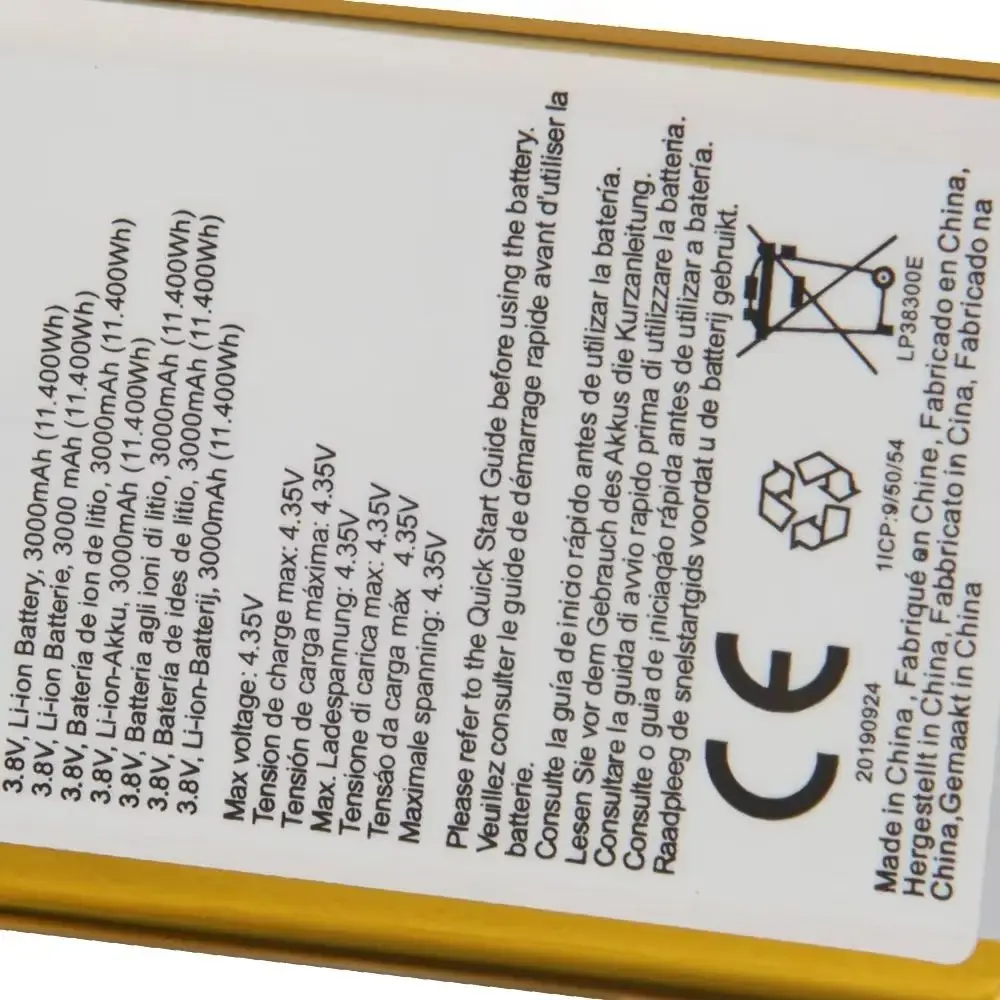 Bateria de substituição para o telemóvel Crosscall Trekker M1. Baterias de alta qualidade com ferramenta, 3000 mAh.
