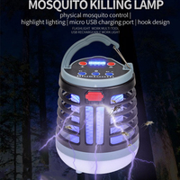 Hanging UV LED Mosquito Killing Lamp Portable Flashlight Lanterns Garden Insect Traps Repeller Mosquitoes Lights with Hook