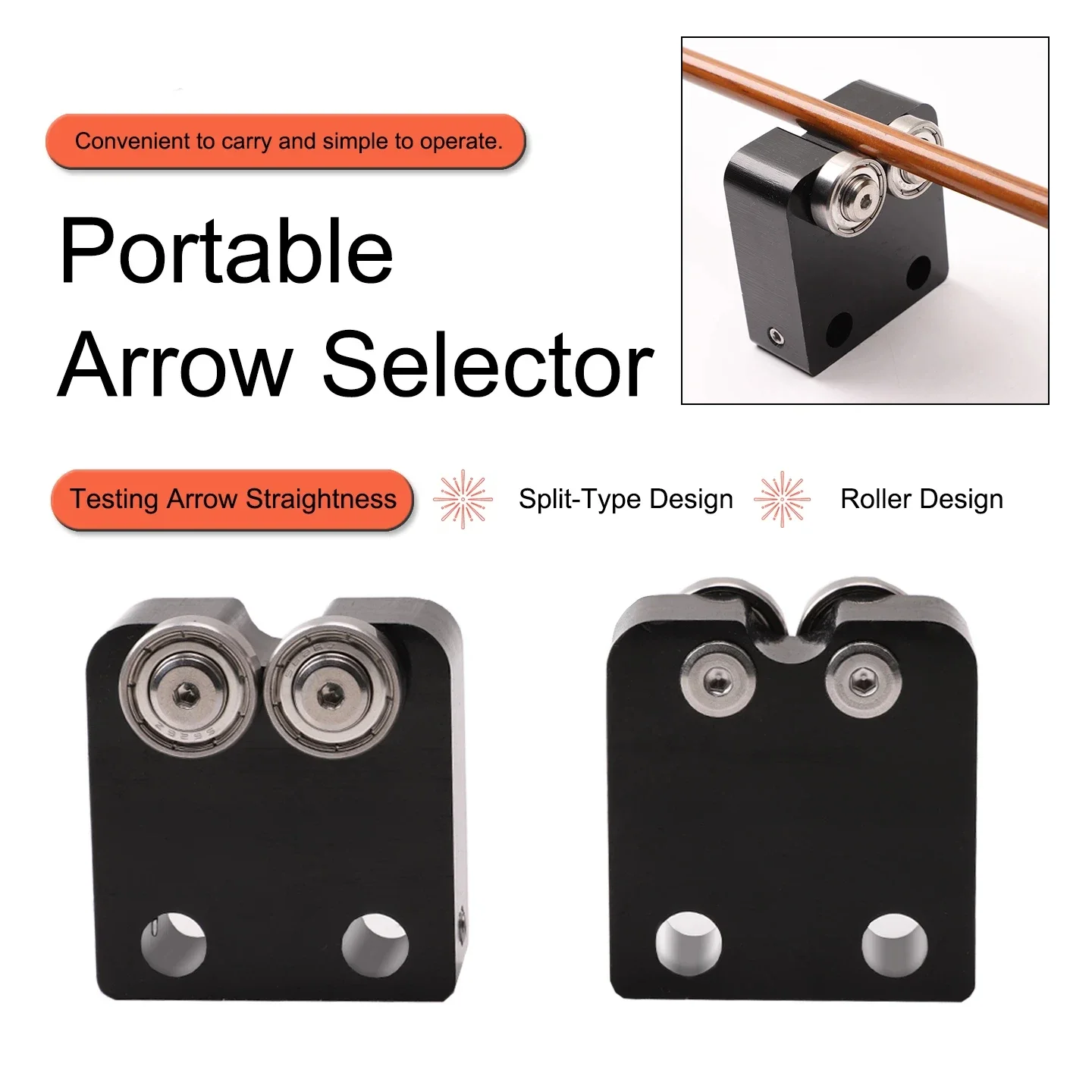 

1pc Archery Balance Straightness Tester Detector portable Arrow Selector used for all the arrow spine Hunting Shooting Accessory