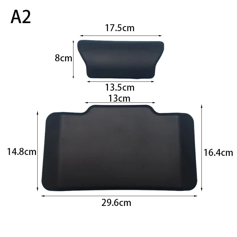 Motorcycle Passenger Backrest Back Pad Universal Self-adhesive Shockproof Moto Rear Top Case Box Luggage Cushion Pad Backrest