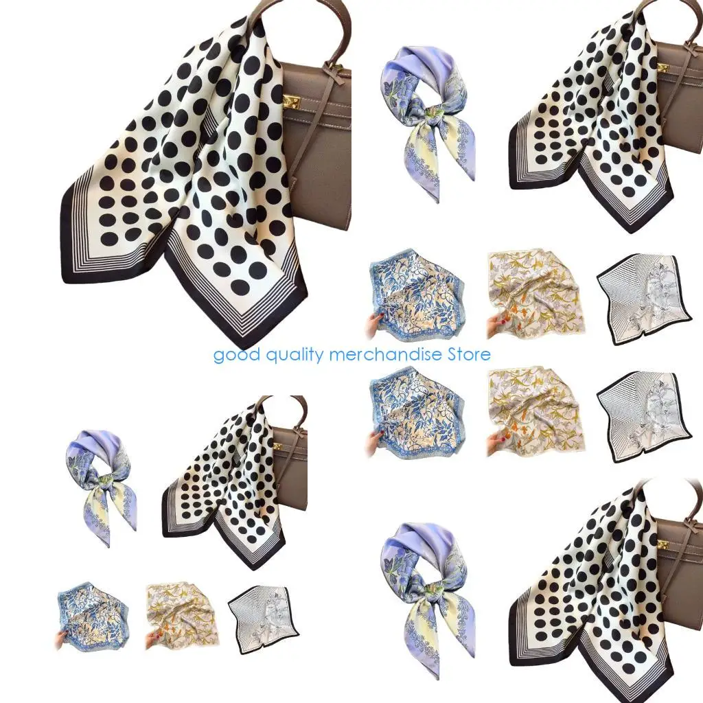 

Y5JD легкий квадратный шарф для женщин, модная бандана, украшение для волос, шеи