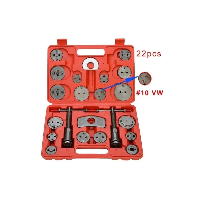 

22PCS Universal Auto Disc Brake Pad Caliper regulator Rewind Wind Back Tool Kit Brake Pump Piston Adjustment Car Repair Tools